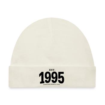 EST. 1995 Nineteen Ninety Five - Baby Premium Organic Mütze - Naturweiß - Vorne