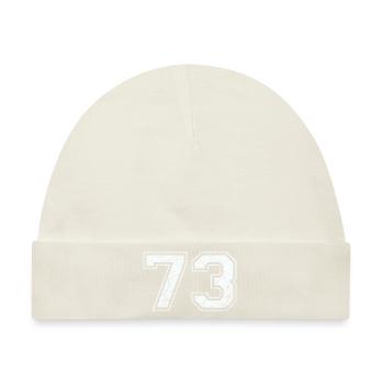 73 in weiß im Vintage-Look - Baby Premium Organic Mütze - Naturweiß - Vorne