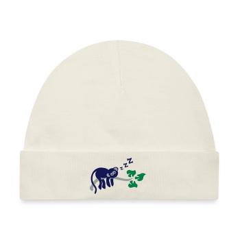 sleeping monkey - Baby Premium Organic Mütze - Naturweiß - Vorne