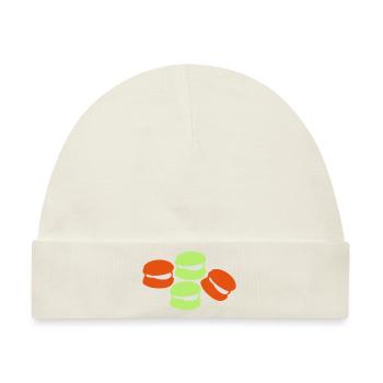 colorful_macaron süßen Dessert - Baby Premium Organic Mütze - Naturweiß - Vorne