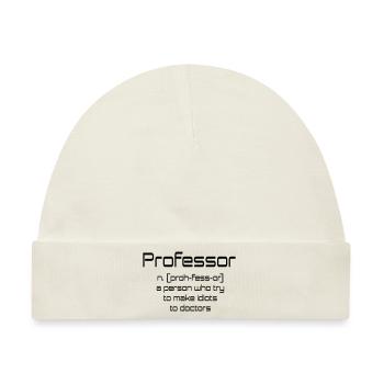 professor - Baby Premium Organic Mütze - Naturweiß - Vorne