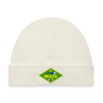 brazil sport 02 - Baby Premium Organic Mütze - Naturweiß - Vorne