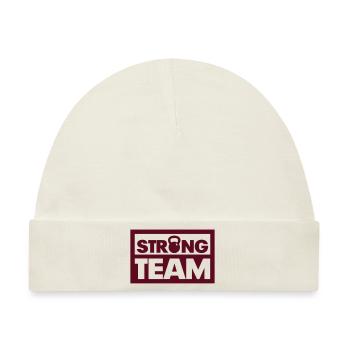 Strong Team - Baby Premium Organic Mütze - Naturweiß - Vorne