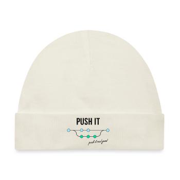 Push it - Baby Premium Organic Mütze - Naturweiß - Vorne