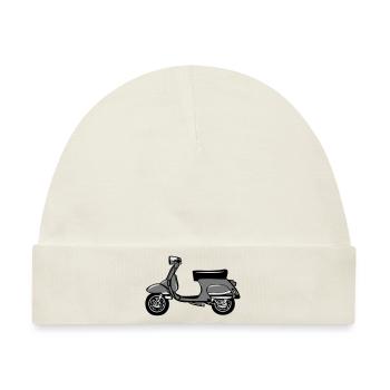 motorroller freiheit - Baby Premium Organic Mütze - Naturweiß - Vorne