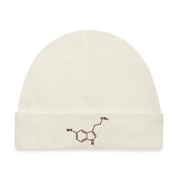 Chemische Summenformel für Serotonin - Baby Premium Organic Mütze - Naturweiß - Vorne