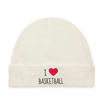 Basketball - Basket ball - Basket-ball - Baskette - Baby Premium Organic Mütze - Naturweiß - Vorne