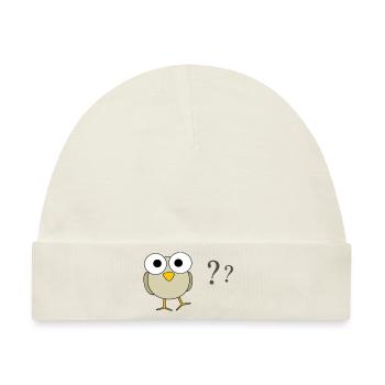 Googley eye birdie - Baby Premium Organic Mütze - Naturweiß - Vorne