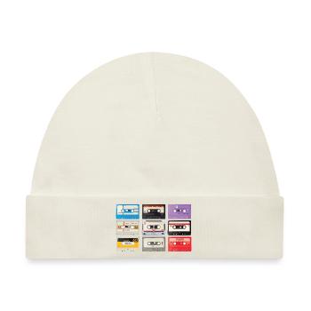 Vintage Stereo Casette Shirt BASF CHROMA Tape - Baby Premium Organic Mütze - Naturweiß - Vorne