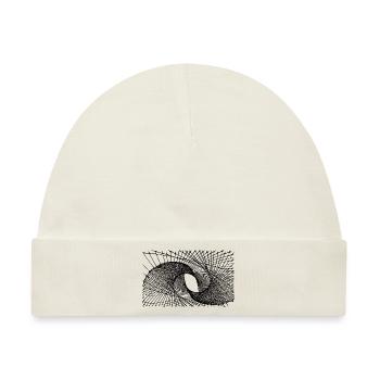Geometrische Linien - Baby Premium Organic Mütze - Naturweiß - Vorne