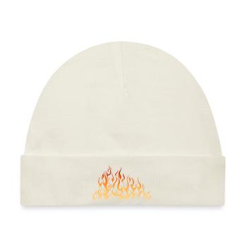 Feuer Flamme Flamme - Baby Premium Organic Mütze - Naturweiß - Vorne