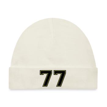 77 - Baby Premium Organic Mütze - Naturweiß - Vorne