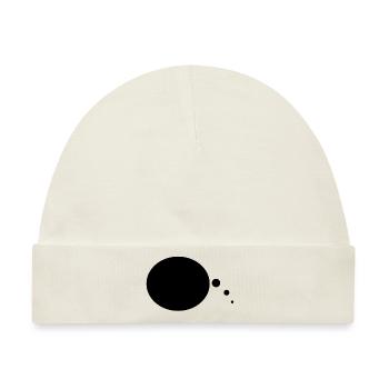 Sprechblase - Baby Premium Organic Mütze - Naturweiß - Vorne