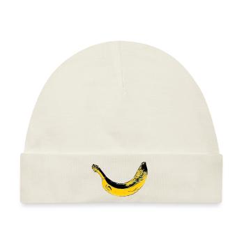 Banane - Baby Premium Organic Mütze - Naturweiß - Vorne
