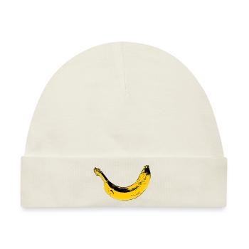 Banana * Banane - Baby Premium Organic Mütze - Naturweiß - Vorne