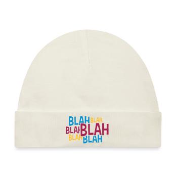 Comic Blah Bunt - Baby Premium Organic Mütze - Naturweiß - Vorne