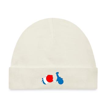 Roundel Target 60s Motorroller - Baby Premium Organic Mütze - Naturweiß - Vorne