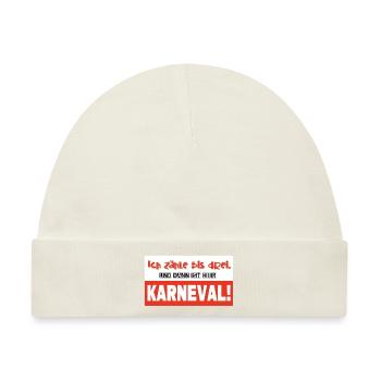 Karneval - Baby Premium Organic Mütze - Naturweiß - Vorne