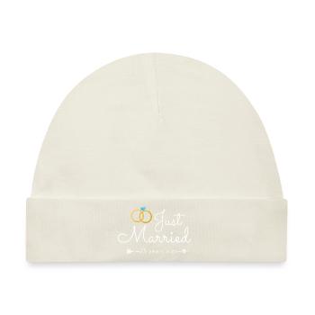 25. Hochzeitstag - Baby Premium Organic Mütze - Naturweiß - Vorne