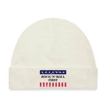 Stars & Stripes First Vintage - Baby Premium Organic Mütze - Naturweiß - Vorne