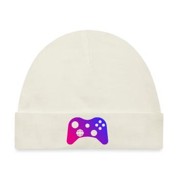 gaming controller gamer game - Baby Premium Organic Mütze - Naturweiß - Vorne