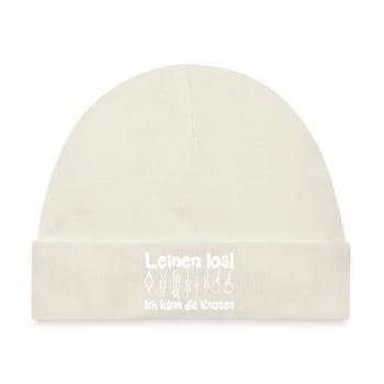 Leinen los! - Baby Premium Organic Mütze - Naturweiß - Vorne