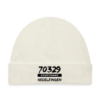 70329 Stuttgart Hedelfingen Postleitzahl tshirt - Baby Premium Organic Mütze - Naturweiß - Vorne