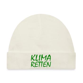Klima retten - Baby Premium Organic Mütze - Naturweiß - Vorne