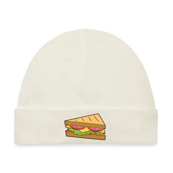 Sandwich - Baby Premium Organic Mütze - Naturweiß - Vorne
