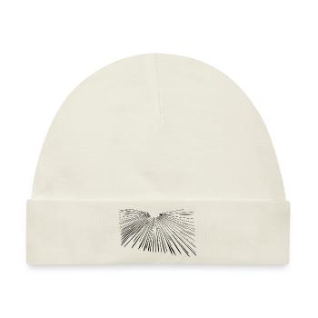 Vintage Linien in den Horizont - Baby Premium Organic Mütze - Naturweiß - Vorne