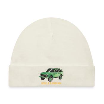 Ride a Russian Lada Niva 4x4 Offroad Geländewagen - Baby Premium Organic Mütze - Naturweiß - Vorne