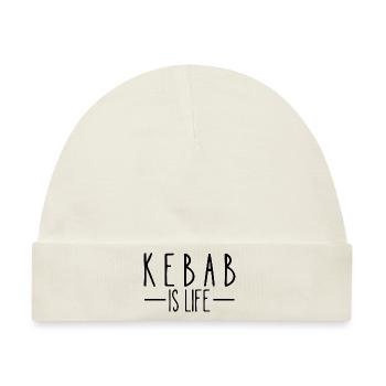 Kebab ist Leben - Baby Premium Organic Mütze - Naturweiß - Vorne