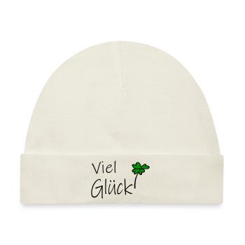 Viel Glück - Baby Premium Organic Mütze - Naturweiß - Vorne