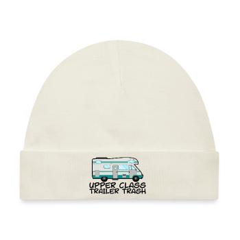 Upper Class Trailer Trash 2 - Baby Premium Organic Mütze - Naturweiß - Vorne