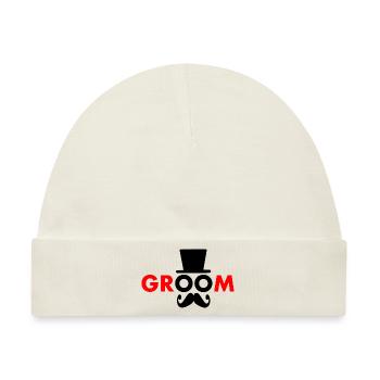 Groom - Baby Premium Organic Mütze - Naturweiß - Vorne