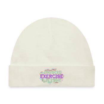 muscle exercise weight - Baby Premium Organic Mütze - Naturweiß - Vorne