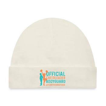 Offizieller Cheerleader -Leibwächter Rückenspotter - Baby Premium Organic Mütze - Naturweiß - Vorne