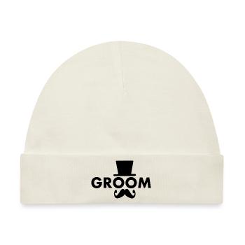 Groom - Baby Premium Organic Mütze - Naturweiß - Vorne