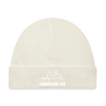 Heartbeat Fränkische Alb - Baby Premium Organic Mütze - Naturweiß - Vorne