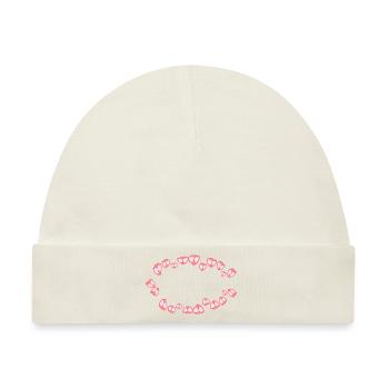 blüten tulpen blüte rosa - Baby Premium Organic Mütze - Naturweiß - Vorne