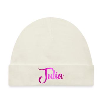 Julia - Baby Premium Organic Mütze - Naturweiß - Vorne
