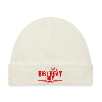 Birthday Boy - Baby Premium Organic Mütze - Naturweiß - Vorne