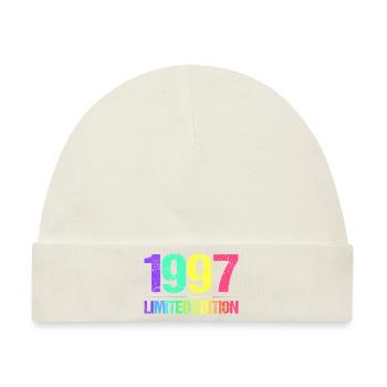 1997 Limited Edition Jahrgang 97er Retro Jahrgang - Baby Premium Organic Mütze - Naturweiß - Vorne