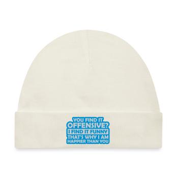 You find it offensive - Baby Premium Organic Mütze - Naturweiß - Vorne