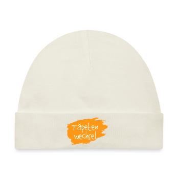 Tapetenwechsel orange - Baby Premium Organic Mütze - Naturweiß - Vorne