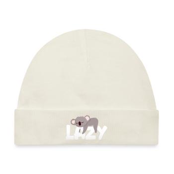 Fauler Koala - Baby Premium Organic Mütze - Naturweiß - Vorne