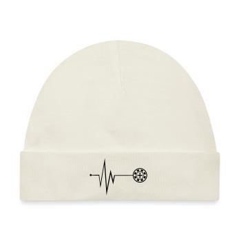 Roulette Puls Symbol - Baby Premium Organic Mütze - Naturweiß - Vorne