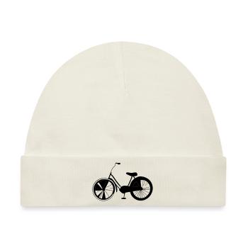 Fahrrad Gekritzel Fahrräder Radfahren Vektor 7 - Baby Premium Organic Mütze - Naturweiß - Vorne