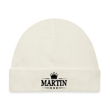 Martin - Baby Premium Organic Mütze - Naturweiß - Vorne