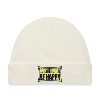 dont hurry be happy - Baby Premium Organic Mütze - Naturweiß - Vorne